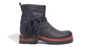 Bota de cuero premium para mujer Astrid 6 Ghilardi color moro