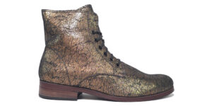 Botineta de cuero premium para hombre Kato Ghilardi color oro