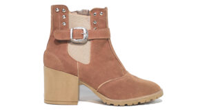 Bota de cuero premium para mujer Betty Ghilardi color marron